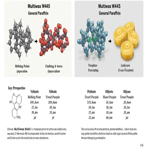 Multiwax W445 vs 일반 파라핀, 뭐가 다를까?