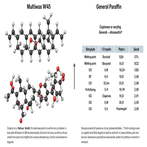 Multiwax W445 vs 일반 파라핀, 뭐가 다를까?
